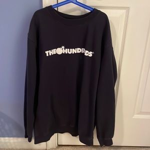 The Hundreds Mens Medium Black Forever Bar Crewneck